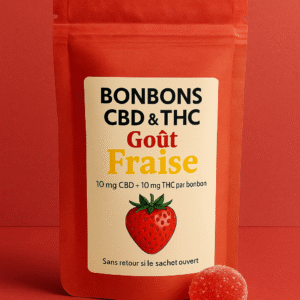 Bonbons CBD  x10 - Goût Fraise