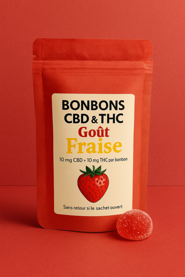 Bonbons CBD  x10 - Goût Fraise